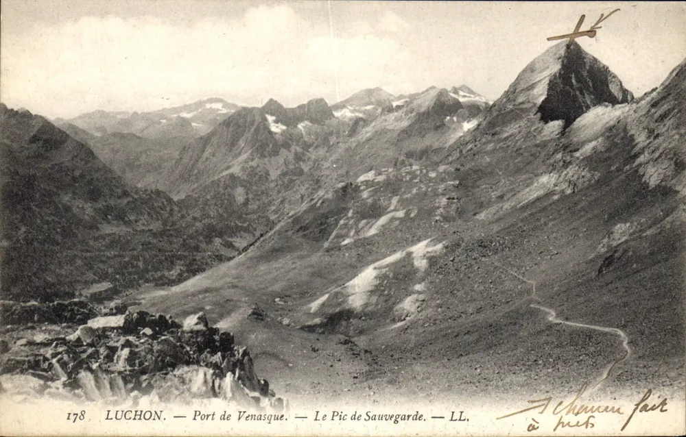Luchon — Port de Venasque — Le Pic de Sauvegarde — LL. — Verlag LL. - Vorderseite