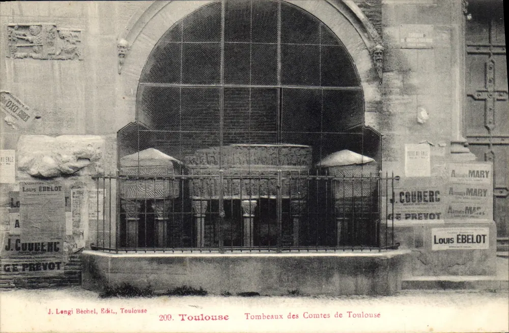 Toulouse — Gräber der Grafen von Toulouse — J. Longi Béchel, Verlag, Toulouse, n° 209 - Vorderseite