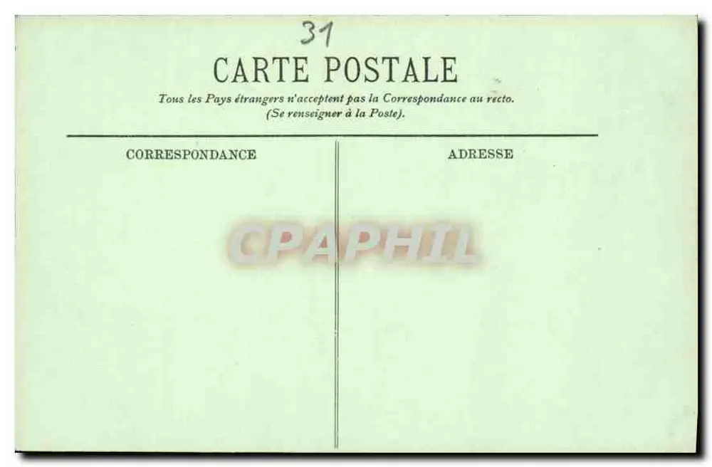 Toulouse — Ansicht des Jardin des Plantes — LL, Nr. 125 - Rückseite