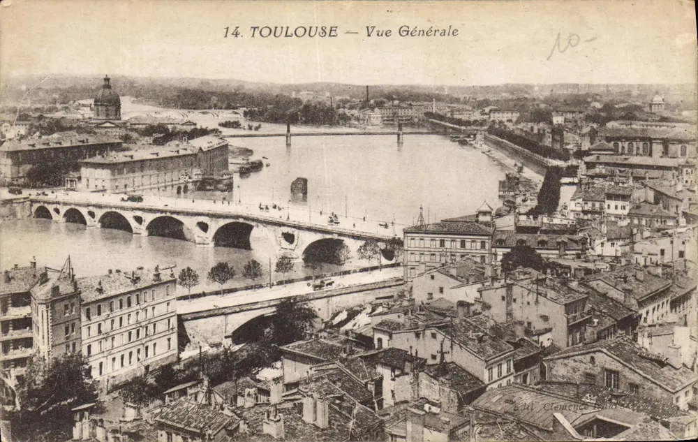 Toulouse — Vista Geral — Ed. Clamence, n°14 - Frente
