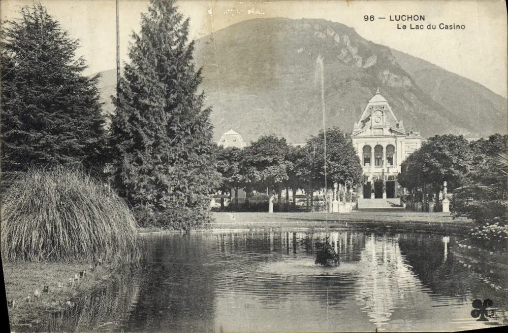 Luchon — O Lago do Casino — Editor desconhecido, n° 96 - Frente