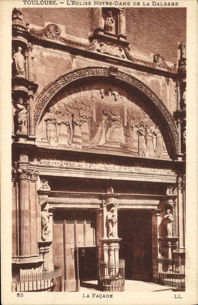 Toulouse — L'église Notre-Dame de la Dalbade — La façade - Recto