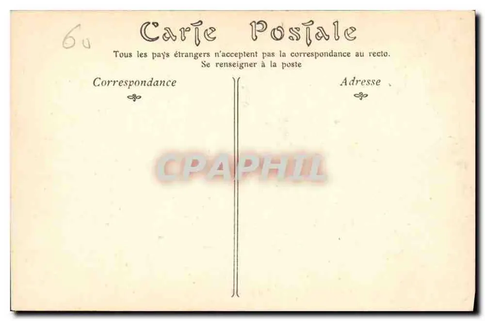 Castelo de Chantilly — Vista tirada a Leste — ND Phot - Verso