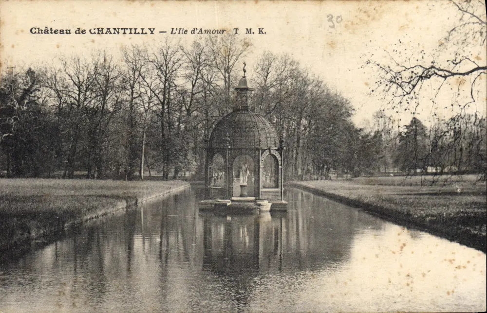 Castelo de CHANTILLY — A Ilha do Amor — T.M.K. - Frente