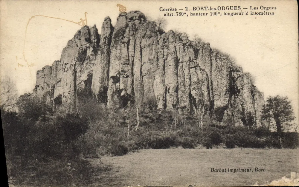 Bort-les-Orgues — Les Orgues — Barbat imprimeur, Bort - Frente