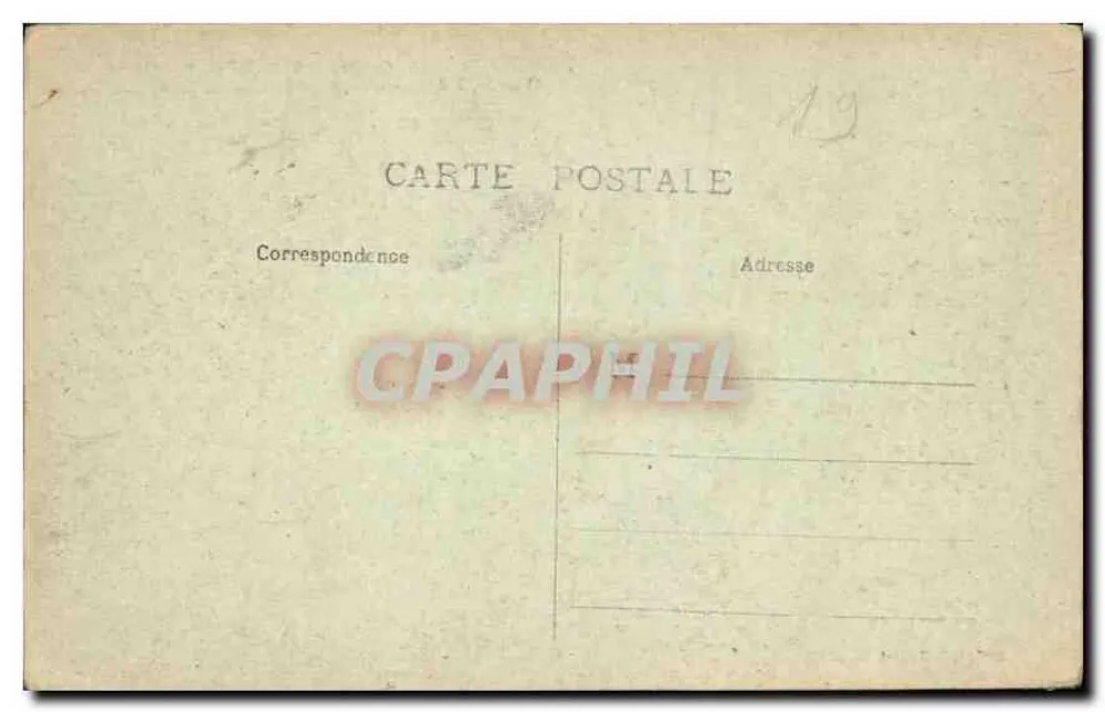 Orgues — Bort, Corrèze — Editor Hébert, n° 19 - Verso