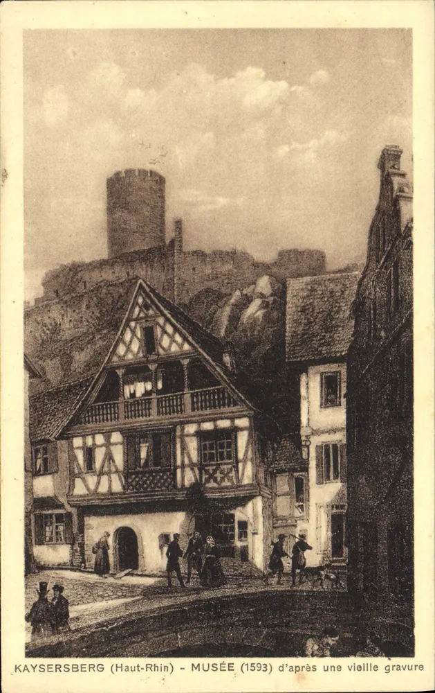 Kayserberg (Haut-Rhin) - Museum (1593) nach einer alten Holzschnitte - Vorderseite