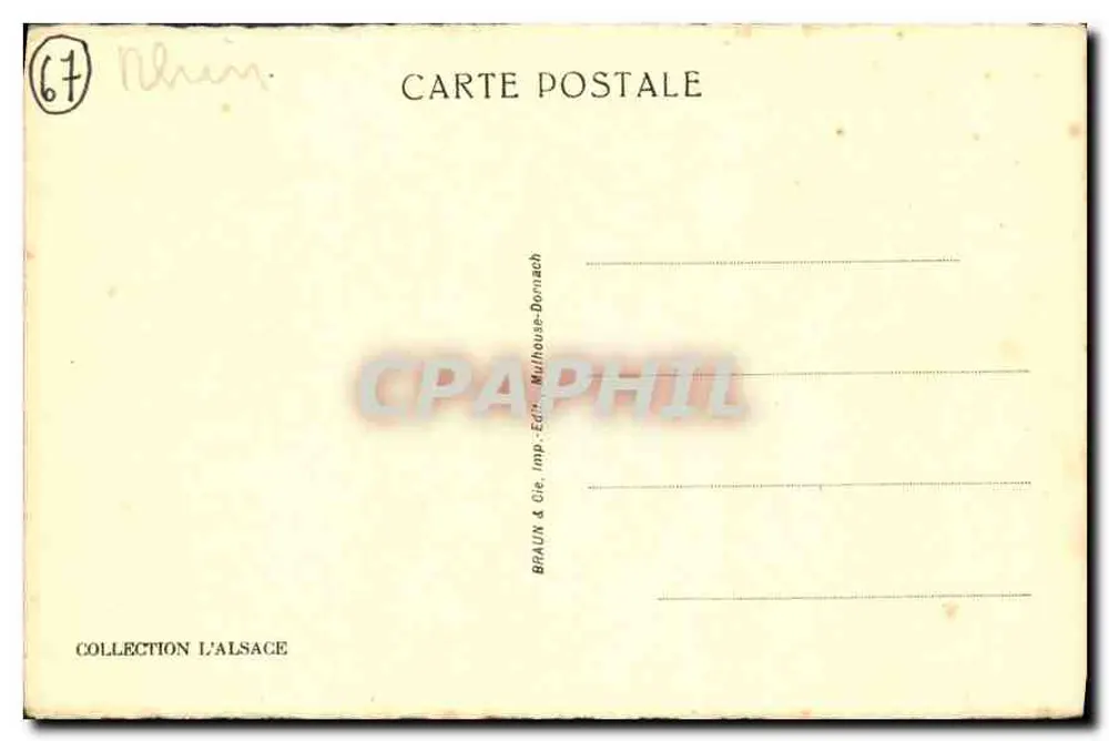 Vale de Munster, vista da Schlucht — Braun & Cie, Imp.-Edt., Mulhouse-Dornach, n° 953 c - Verso