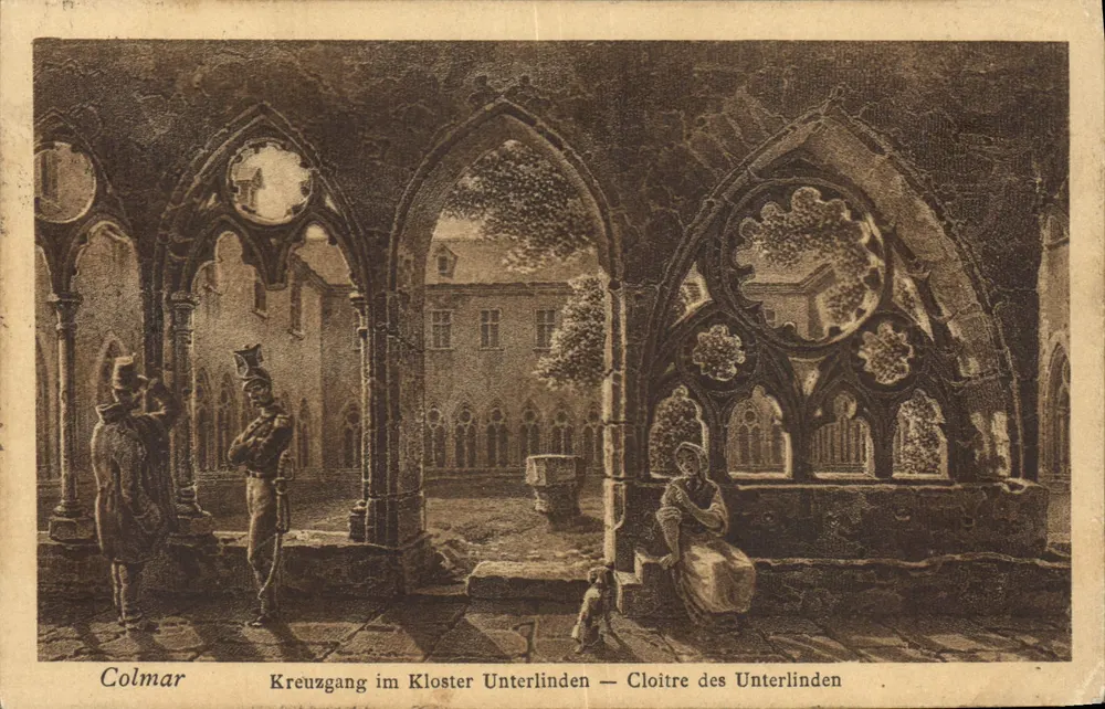 Colmar — Kreuzgang des Klosters Unterlinden — Cloître des Unterlinden - Vorderseite