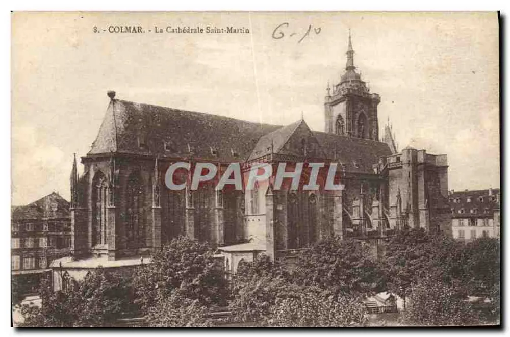 Colmar - La Cattedrale di San Martino — editore CH. BENEBERT, Strasburgo - Recto