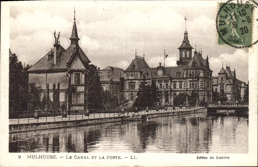 Mulhouse — O Canal e a Postagem — Édition du Louvre - Frente
