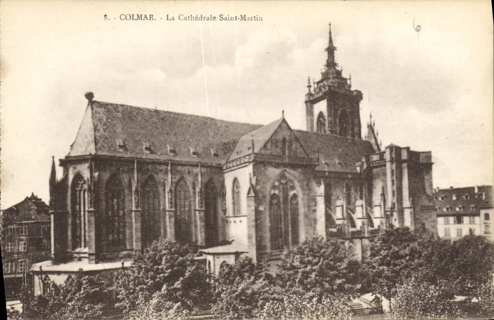 Colmar - A Catedral São Martinho — editor Ch. Bergeret, Strasbourg, n° 5 - Frente