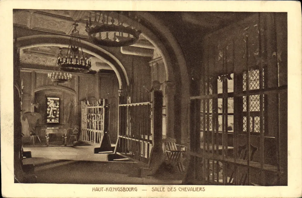 Haut-Kœnigsbourg — Rittersaal — Braun & Cie, Druckerei Dom. (H.-Rhin) — n° 717 - Vorderseite