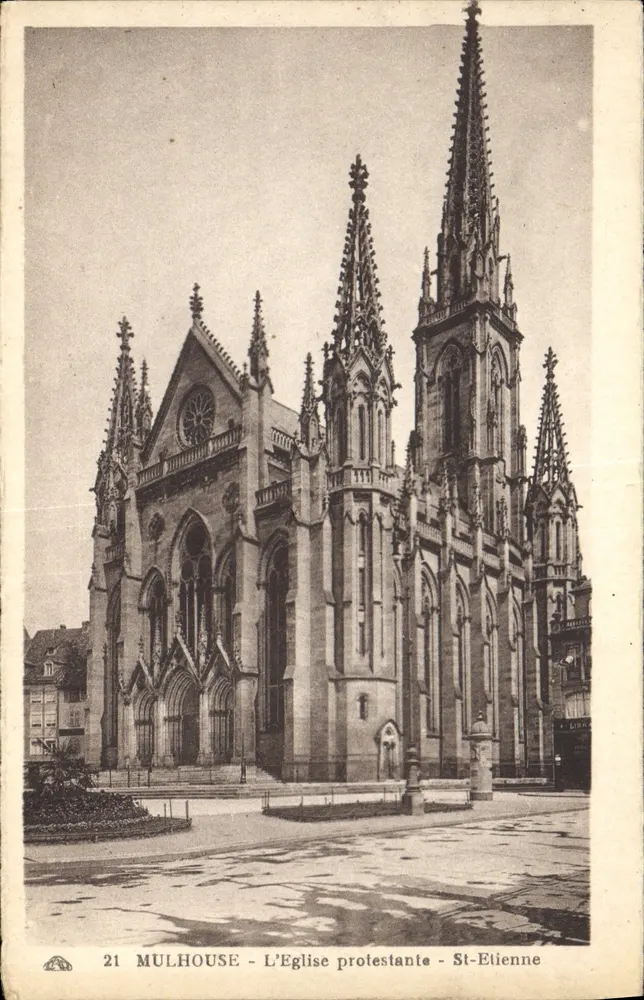 Mulhouse - Die evangelische Kirche Saint-Étienne — Verlag Linh, Nr. 21 - Vorderseite