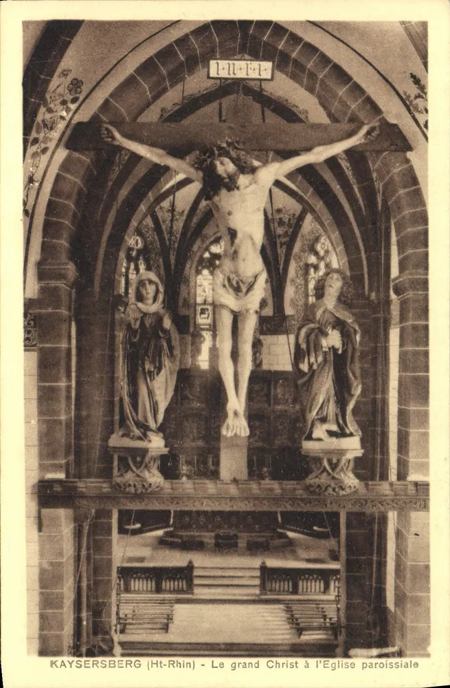 Kaysersberg (Ht-Rhin) - Der Große Christus in der Pfarrkirche - Vorderseite