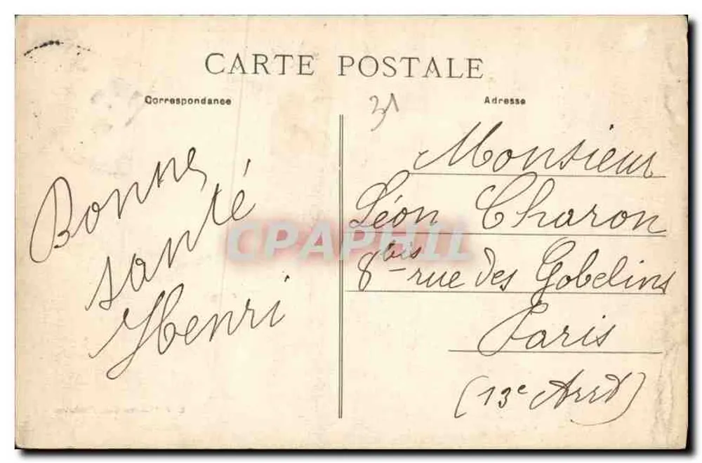 Toulouse - Igreja de Saint-Sernin — C.F. Adams Cie, Toulouse, n°79 - Verso