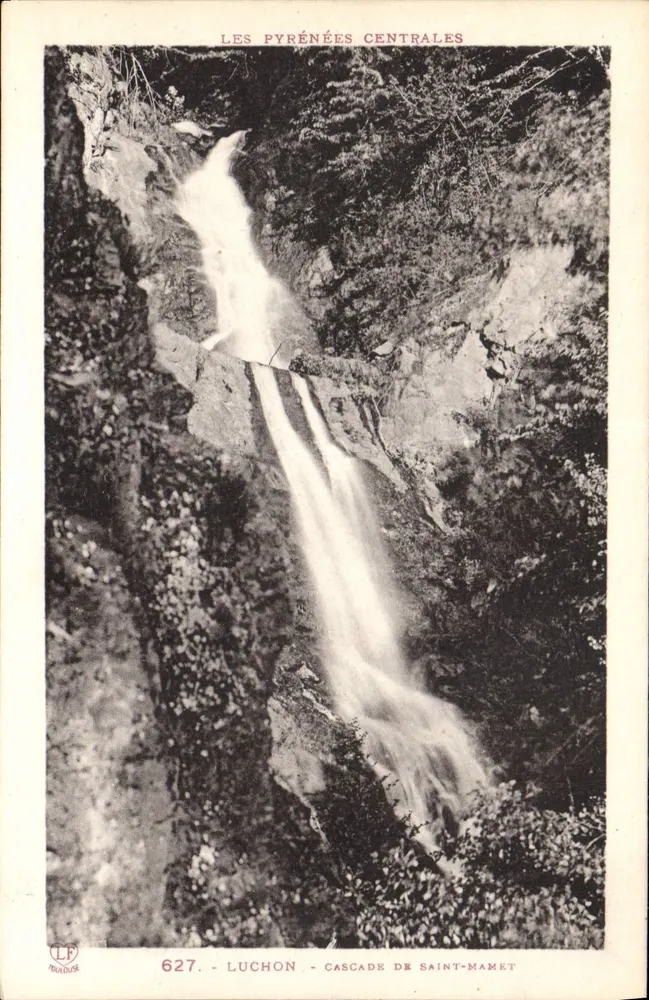 Luchon - Cascata de Saint-Mamet — As Pirineus Centrais — editor LF, n° 627 - Frente