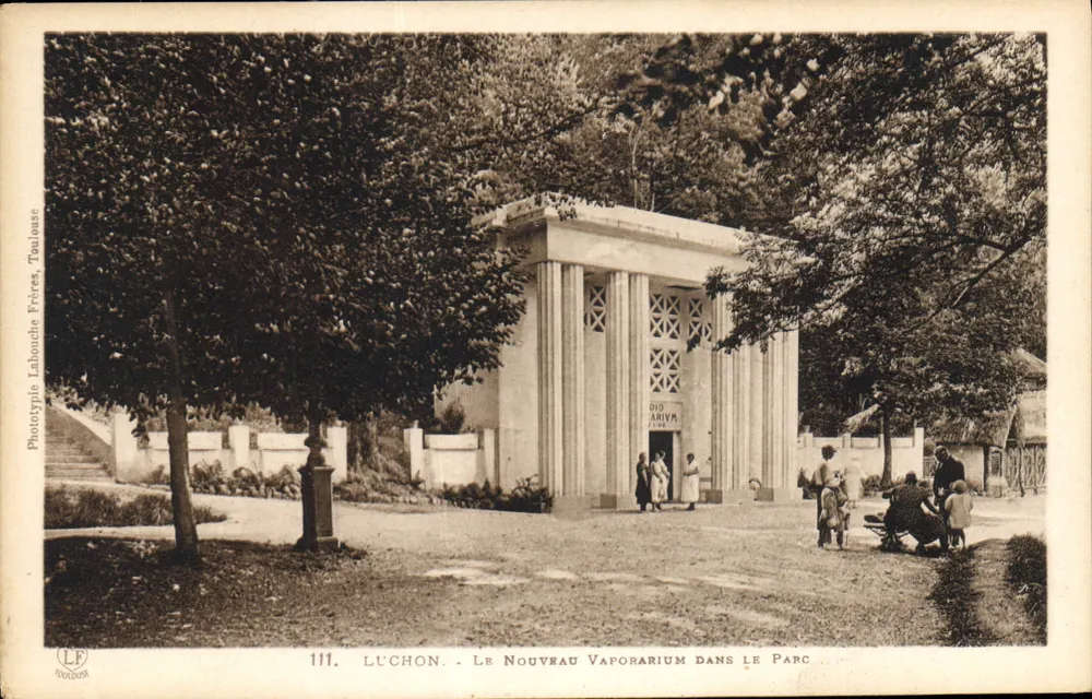 Luchon - Das Neue Vaporarium im Park — Phototypie Lahouche Frères, Toulouse, n°111 - Vorderseite