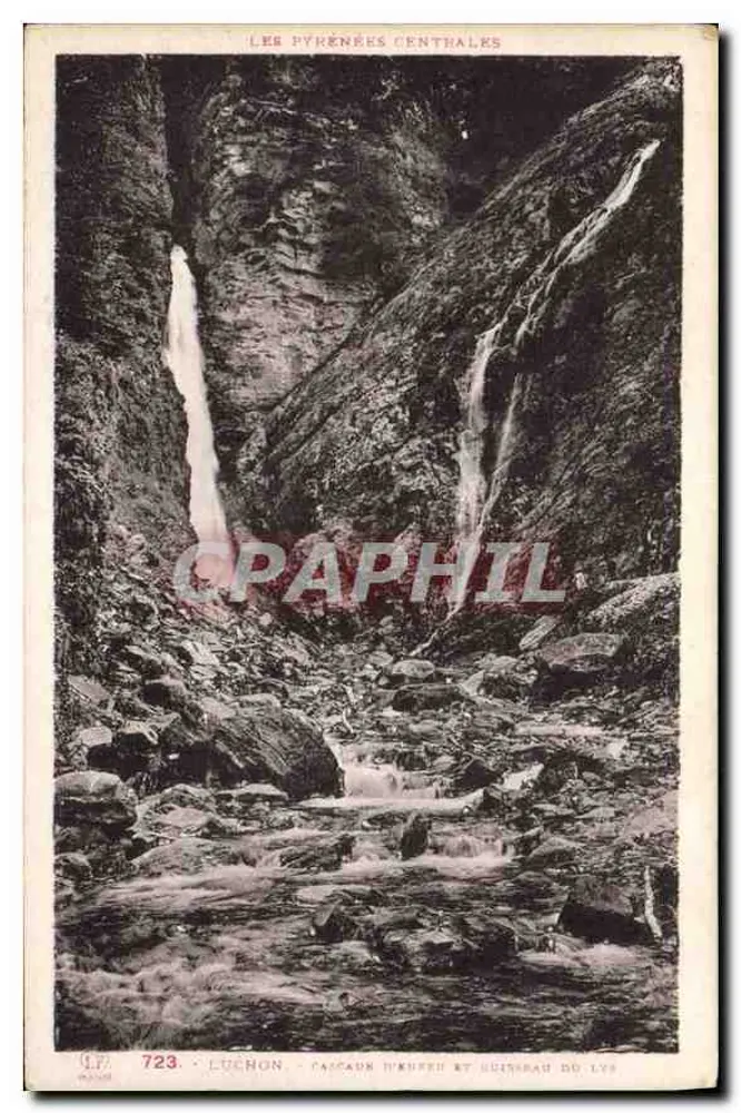 Luchon - Cachoeira de Urruf e Guinsseau do Lys — As Pirineus Centrais — Fototipia Labouche, Toulouse - Frente