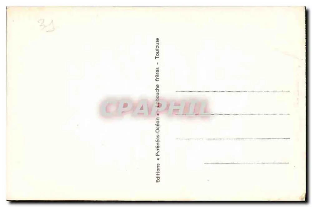 Toulouse - Basílica de São Sernim - Vista geral norte - Éd. Pyrénées-Océan, n° 94 - Verso