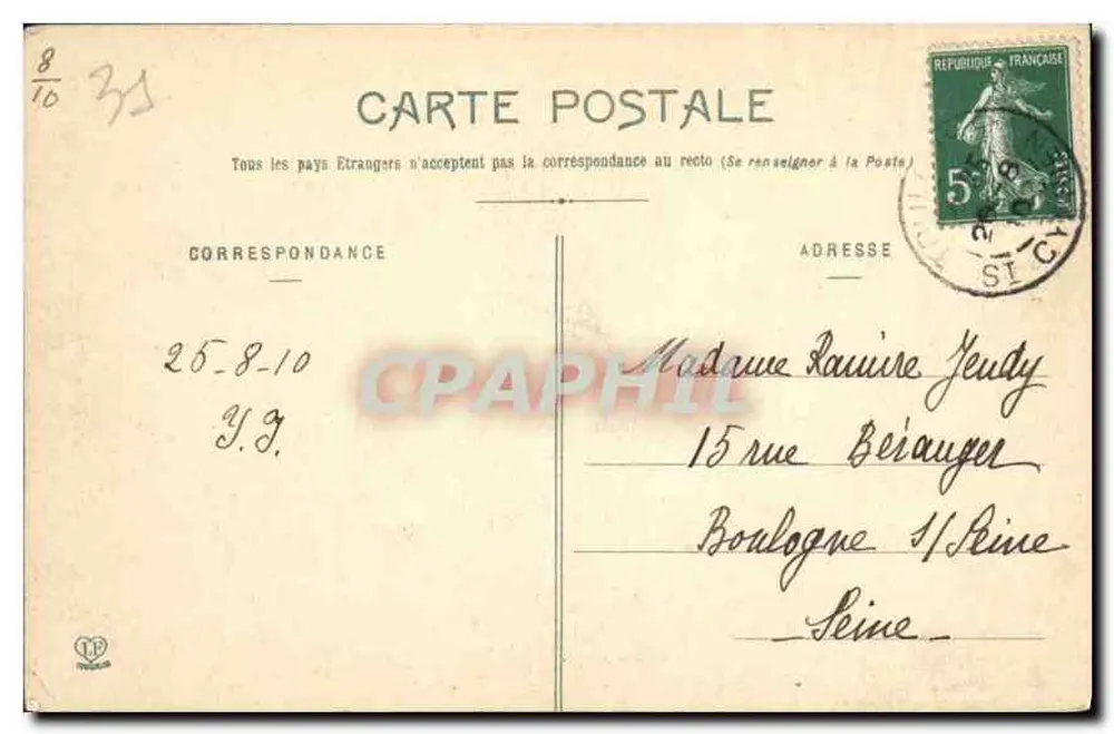 Toulouse — O Donjon do Capitólio — editor Lassote - Verso