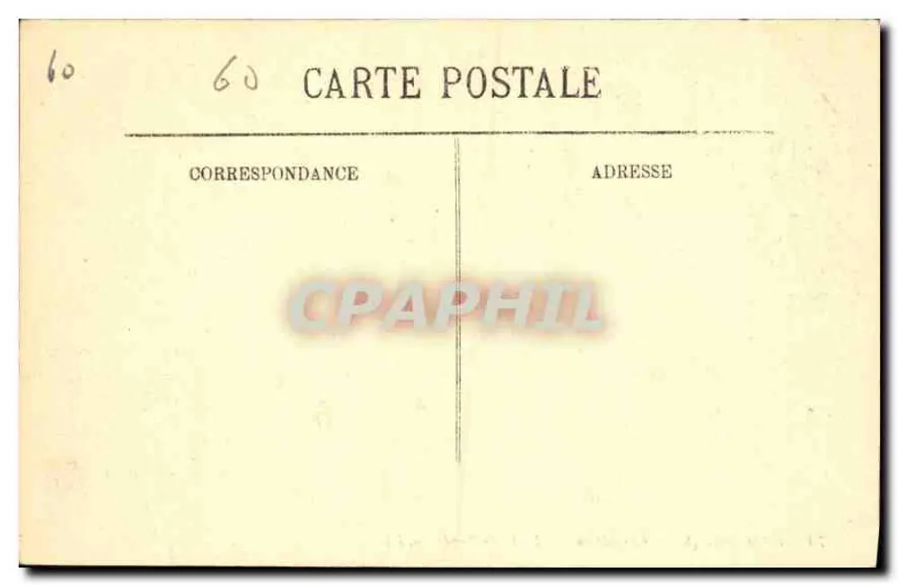 Compiègne — O Castelo — A Plate-Bande — LL. — N°74 - Verso