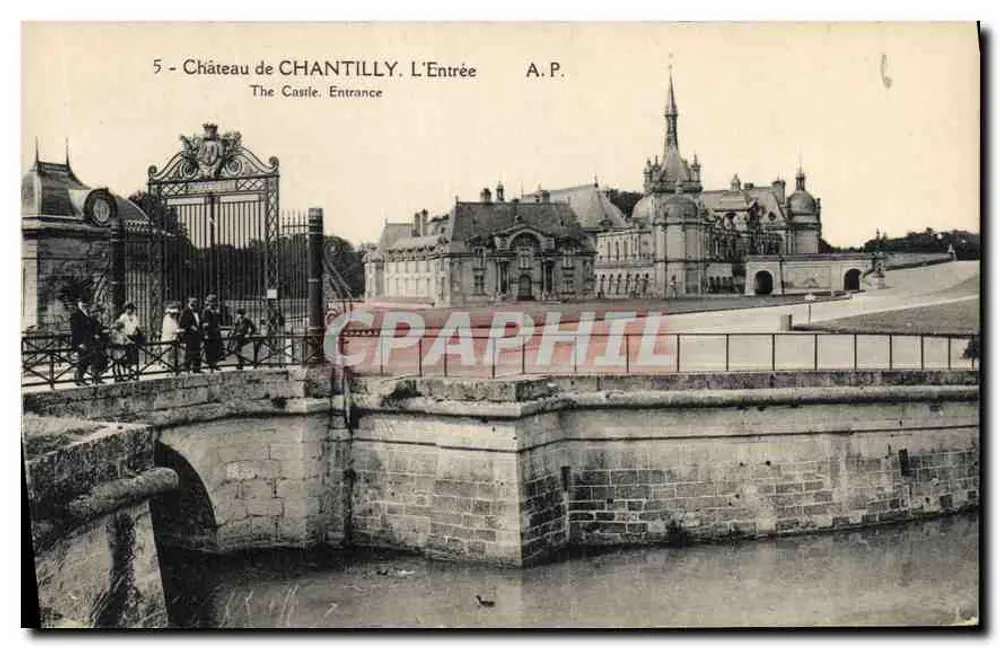 Castelo de Chantilly — A Entrada — A.P. - Frente