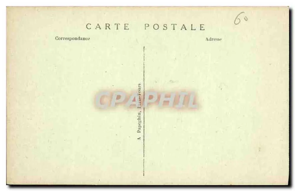 Castelo de Chantilly — A Entrada — A.P. - Verso