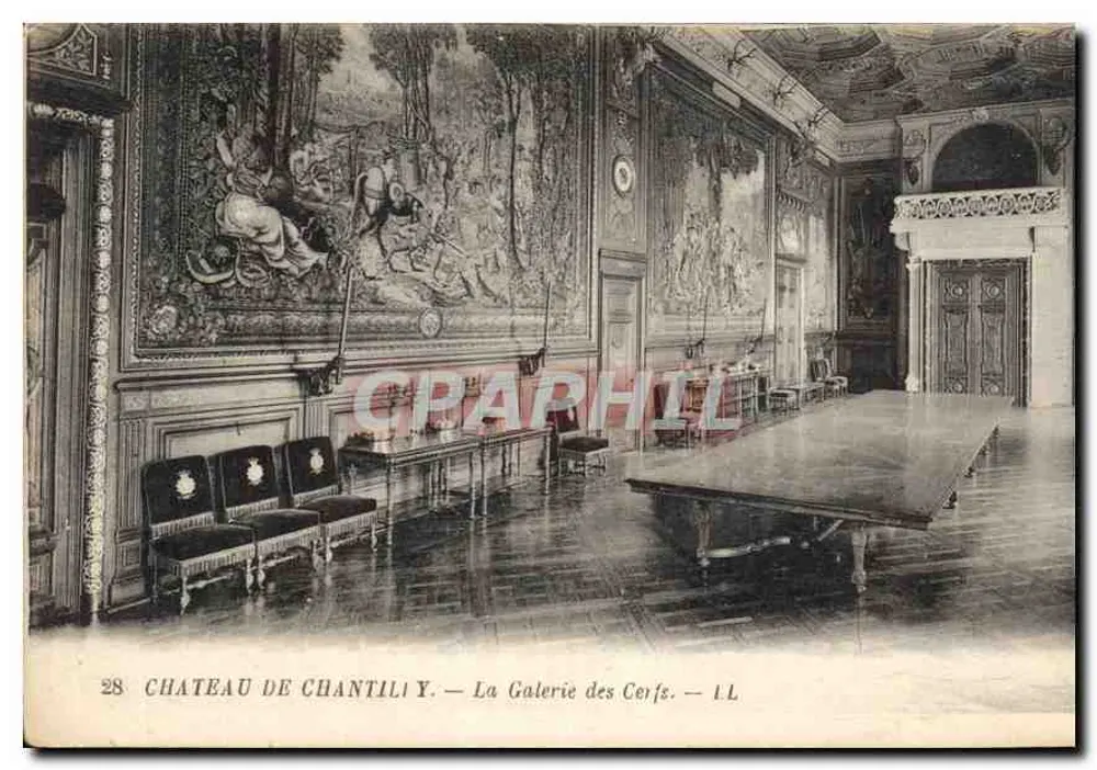 Schloss Chantilly — Die Galerie der Hirsche — L.L. — n°28 - Vorderseite