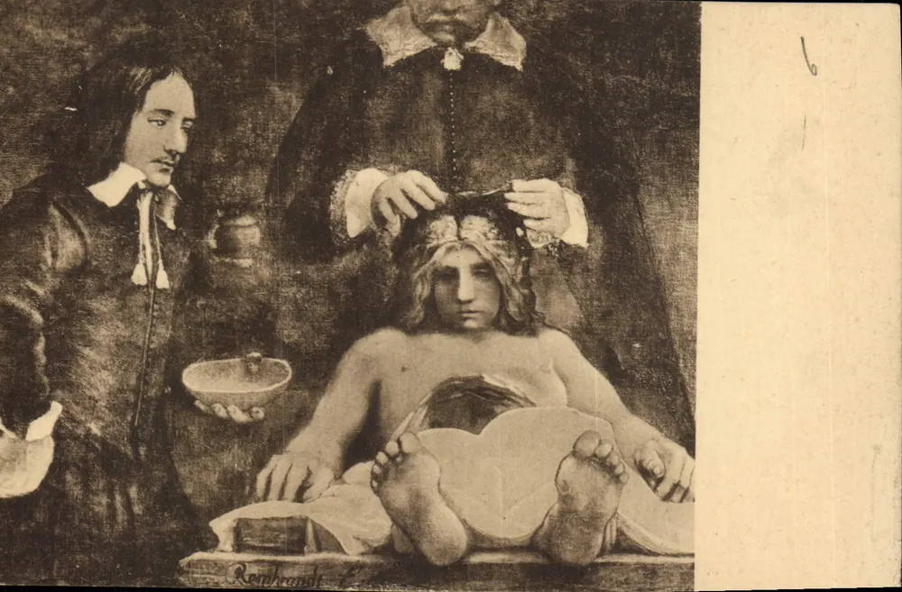 A aula de anatomia — Rembrandt — edição J. M. Schalekamp, Amsterdam - Frente