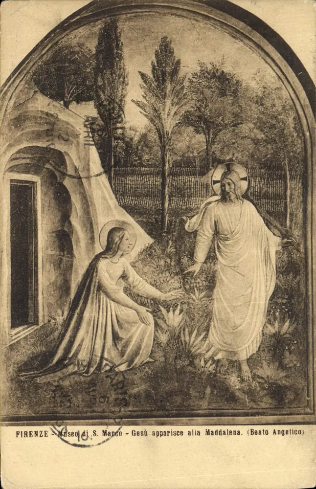 Florencio - Museum von S. Marco - Jesus erscheint Maria Magdalena. (Beato Angelico) - Vorderseite