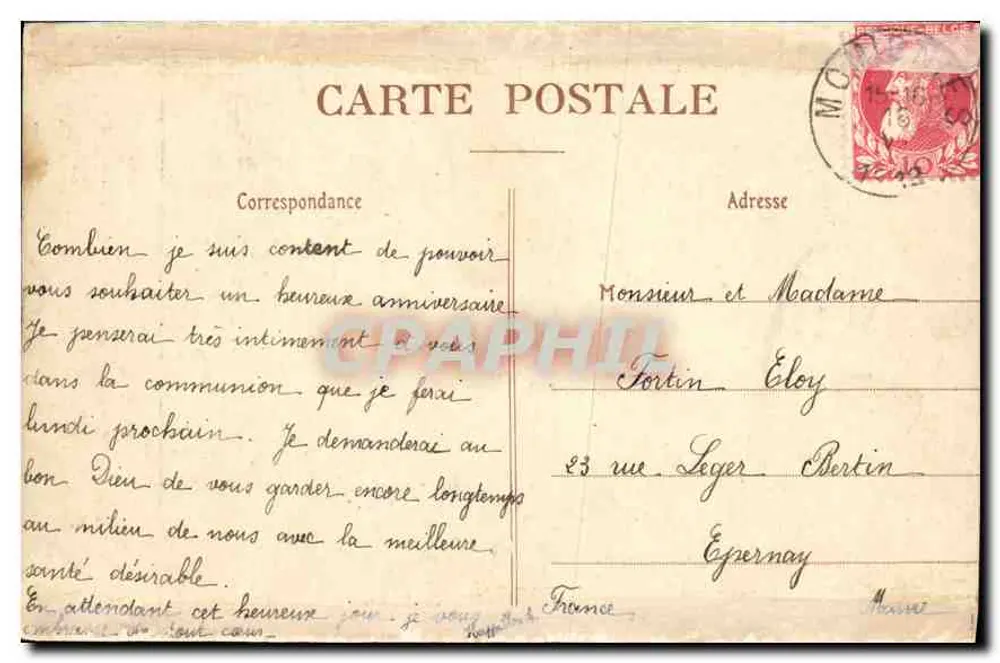 Santa Elisabeth da Hungria — dá água aos peregrinos — Coleção Artística da Boa Imprensa, 3, rue Bayard, Paris - Verso