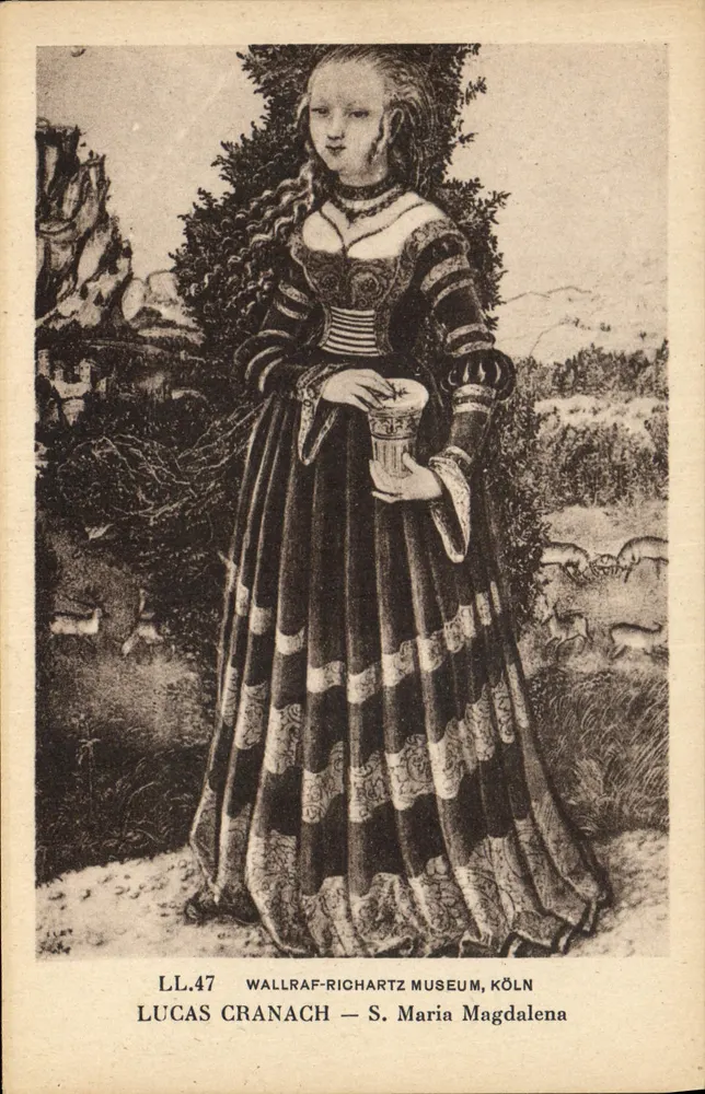 Lucas Cranach — S. Maria Magdalena — Wallraf-Richartz Museum, Köln - Frente