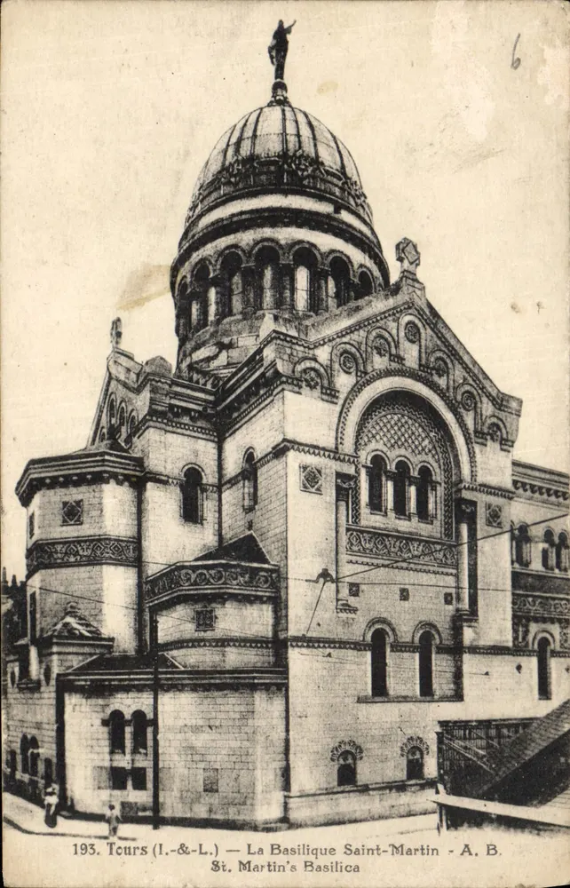 Tours (I.-&-L.) — A Basílica de São Martinho — A. B. n°6 - Frente