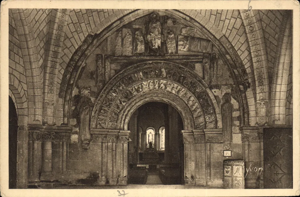 Tor zur Kollegiatkirche — Schloss Loches — Kunstausgabe V Lyon - Vorderseite