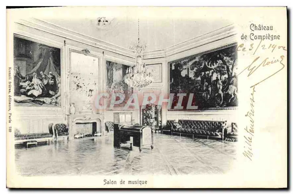 Muzieksalon — Kasteel van Compiègne — Kunzli Frères, Paris 700 - Voorkant