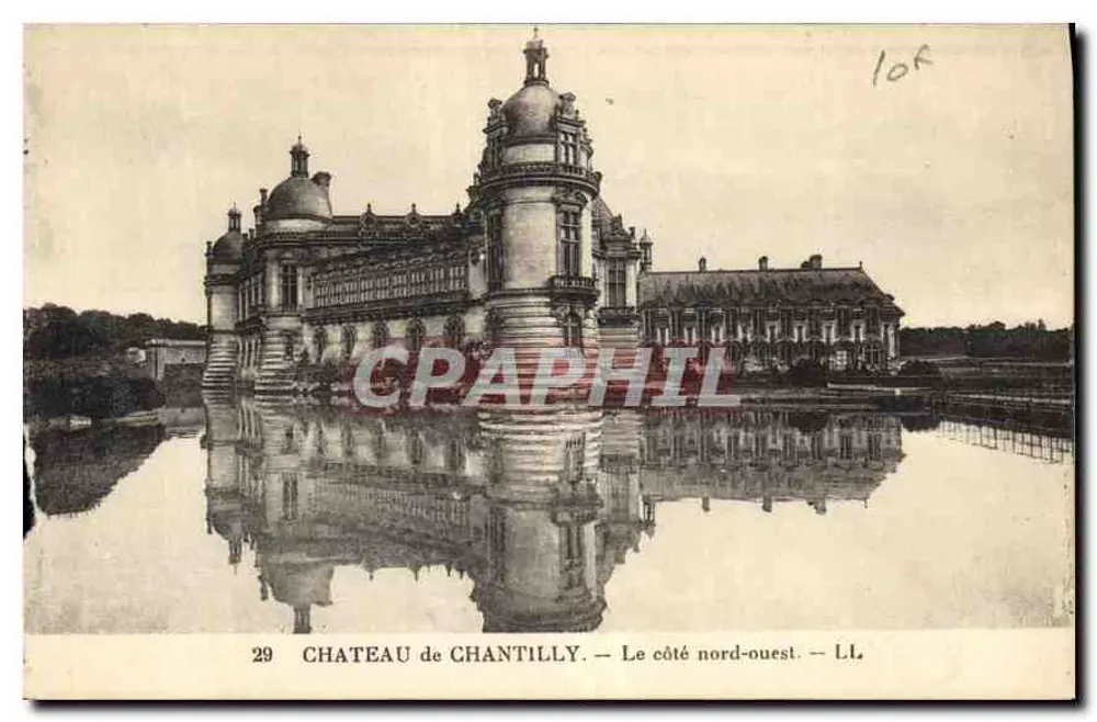 Castelo de Chantilly — O lado noroeste — LL. - Frente