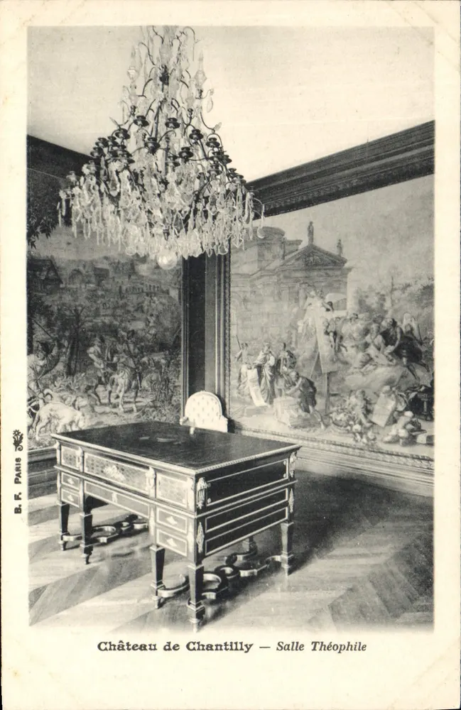 Castello di Chantilly — Sala Théophile — B. F. Paris - Recto