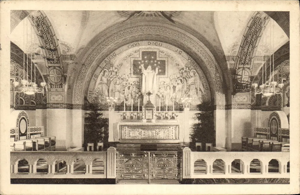 Interior da basílica de Lisieux — A Cripta — O Coro — editor Drager - Frente