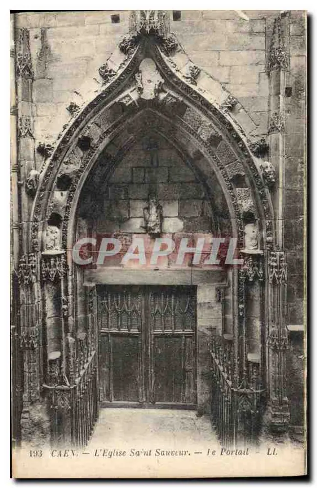 Caen — Kirche Saint Sauveur — Der Portal — LL. n° 493 - Vorderseite
