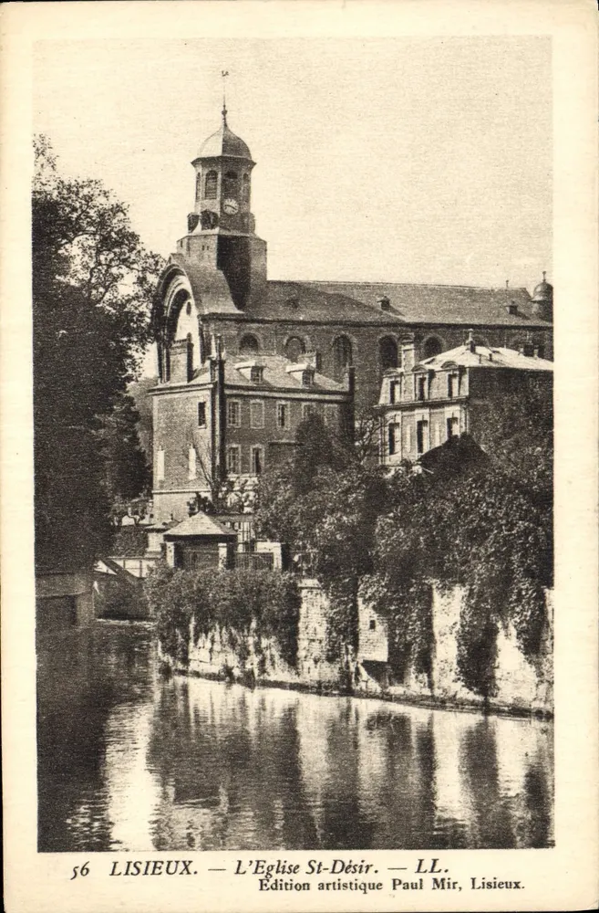 Lisieux — A Igreja de São Désir — Edição artística Paul Mir, Lisieux - Frente