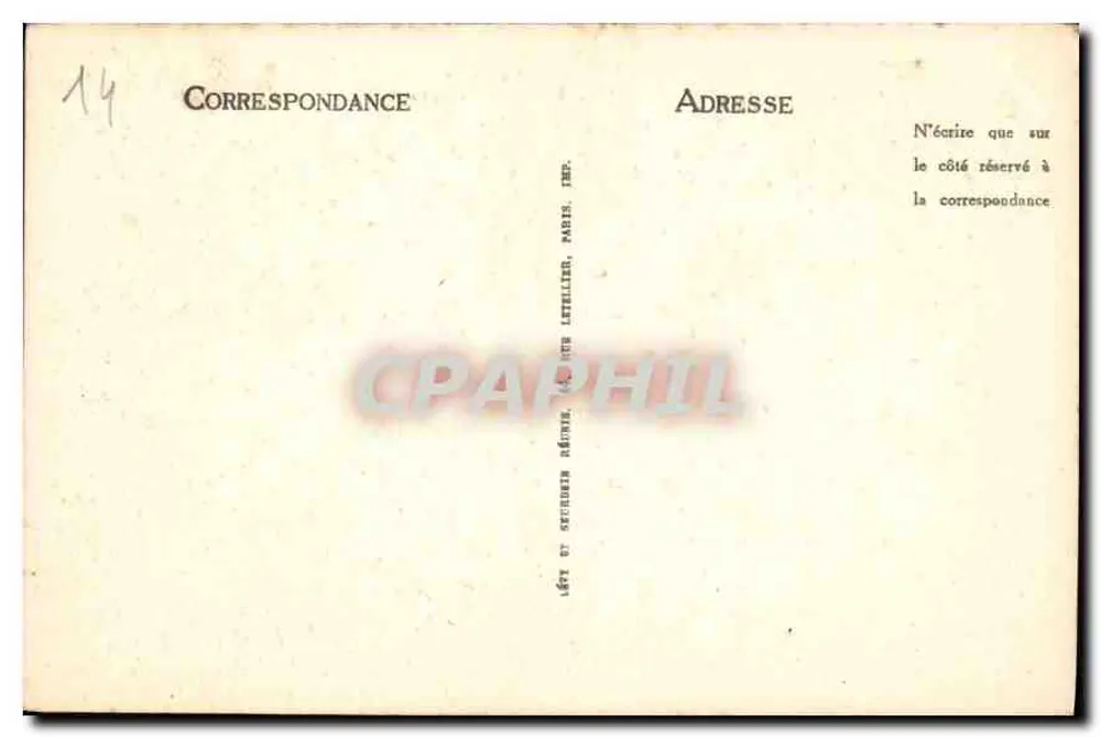 Lisieux — A Igreja de São Désir — Edição artística Paul Mir, Lisieux - Verso