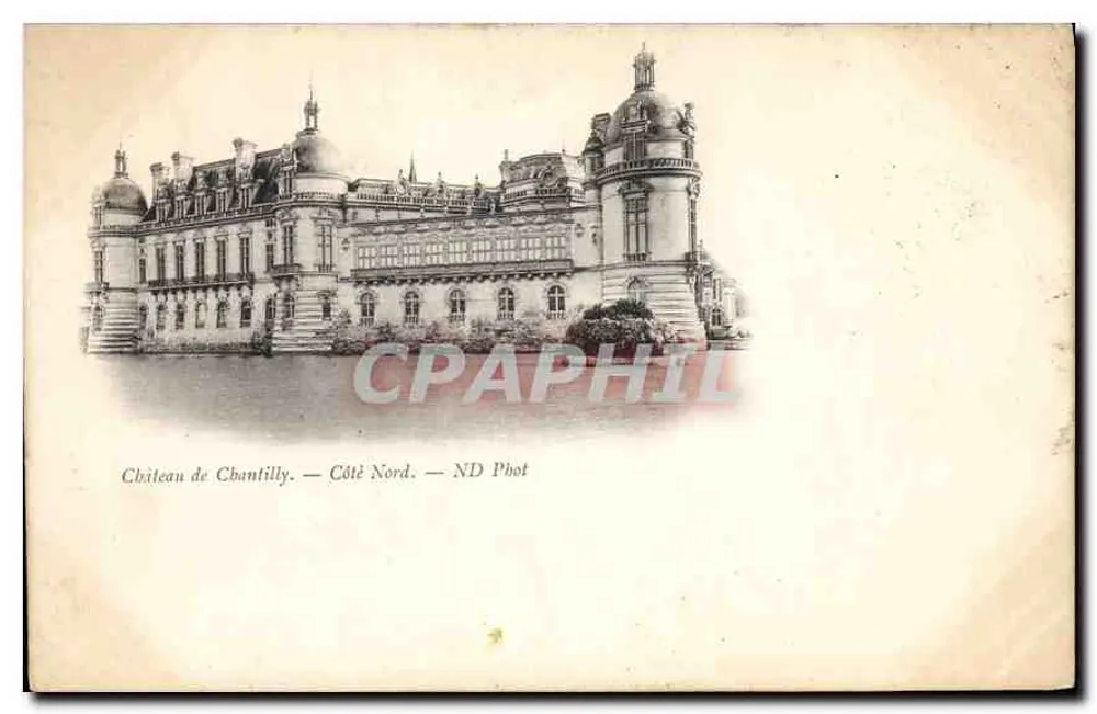 Castelo de Chantilly — Lado Norte — ND Phot - Frente
