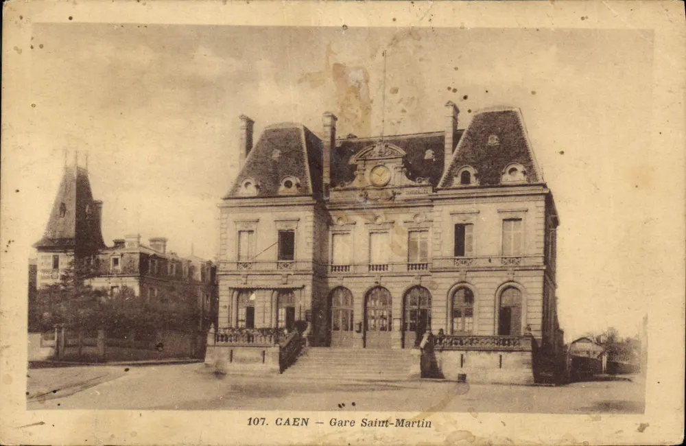 Estação Saint-Martin — Caen — editor anônimo, n° 107 - Frente