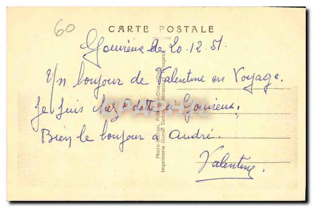 Chanilly (Oise) — O Castelo — Facha Norte-Leste — Photo-édition Delbouy, Miracourt (Oise) — n° 7460 - Verso