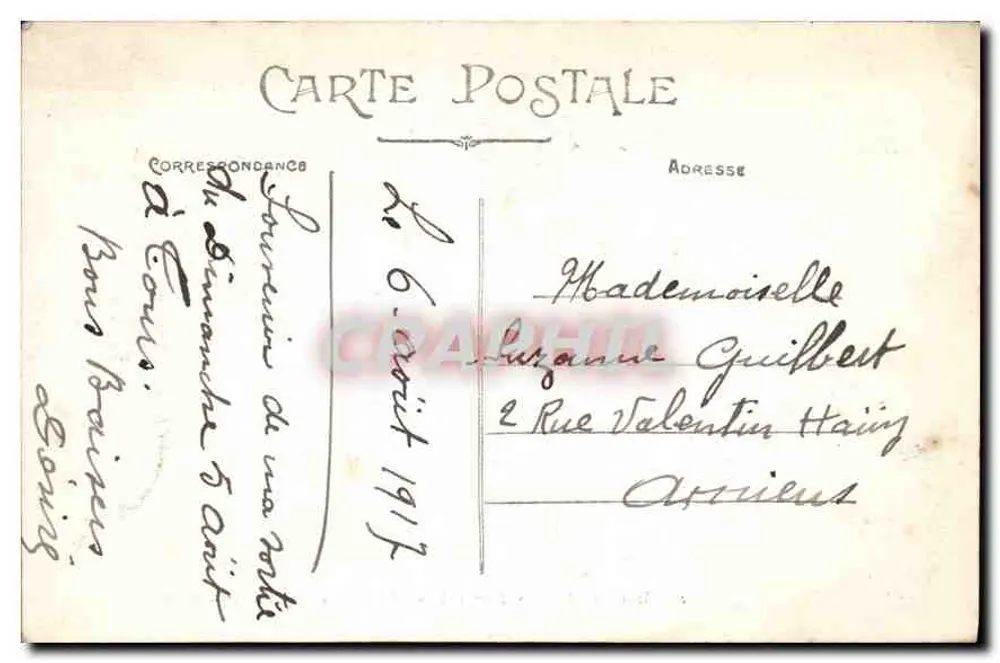 Museu de TOURS (I.-et-L.) — Quarto de Napoleão I — A. B. n° 222 - Verso