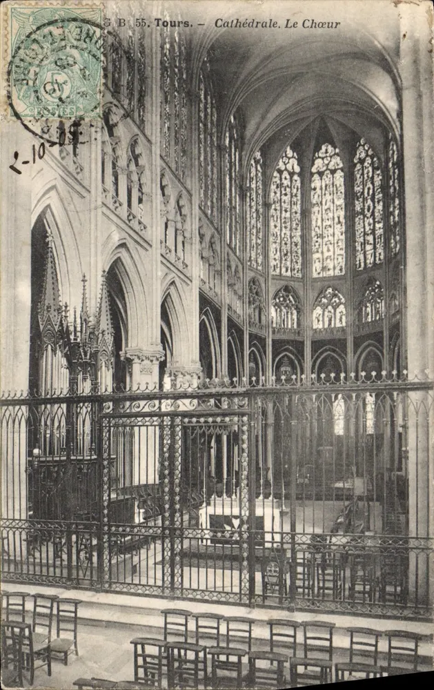 Tours — Catedral. O Coro — B. 55 - Frente