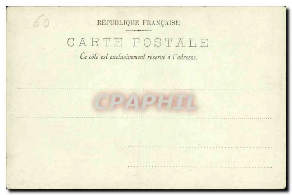 Château de Chantilly — Het Pavillon de Sylvie — Veuve Robineau, Lib.-Uitgever Chantilly, n°42 - Achterkant