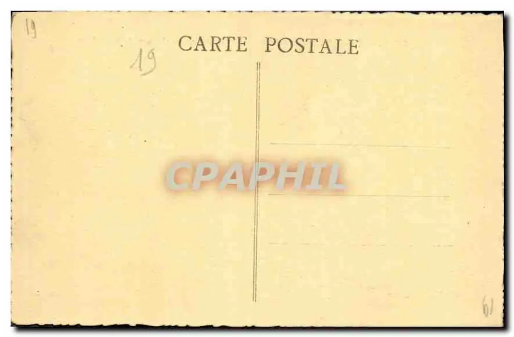 Egletons (Corrèze) — Überblick über die Ruinen des Schlosses Ventadour — Fotografie Coublier-Widier - Rückseite