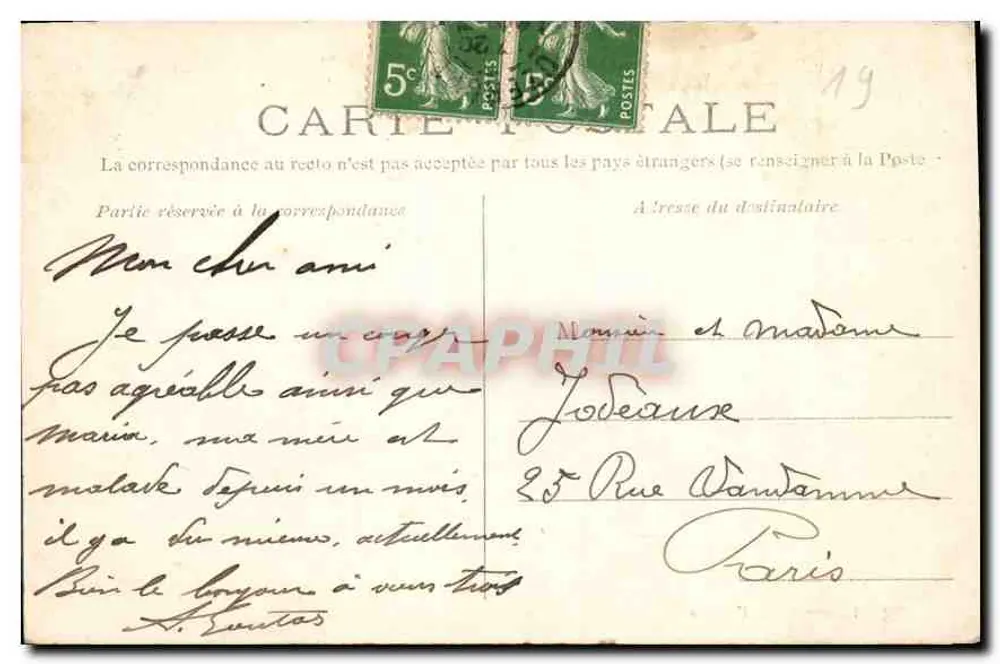La Lunade en de Hogeschool — Corrèze — Uitgave B. L. Uzerche - Achterkant